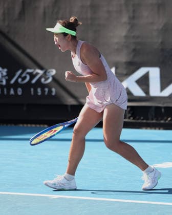 Lanlana Tararudee (THA) jubelt nach dem Sieg, Jubel, Freude, Emotion, Australian Open 2026 Qualifikation Melbourne Park, Melbourne, Victoria, Australia. Copyright: xJuergenxHasenkopfx