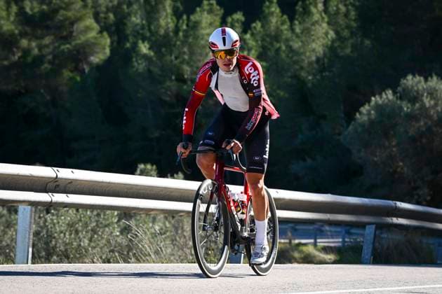 Lotto Intermarche Cycling Team Winter Training Camp 2026 L ALFAS DEL PI, SPAIN - JANUARY 15 : De Lie Arnaud (BEL) of Lotto Intermarche pictured during a training session at the Lotto Intermarche UCI World Team winter stage camp at the Albir Garden Resort Hotel as part of the preparation for the new 2026 season on January 15, 2026 in L Alfas del Pi, Spain, 15 01 2026 L Alfas del Pi Spain  Copyright: xVincentxKalutx