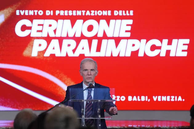 Giuseppe Fasiol during the presentation event of the Milano-Cortina 2026 Paralympic Ceremonies at Palazzo Baldi in Venice , north Italy - Thursday , January 15 , 2026. -  Copyright: xSpada LaPressex
