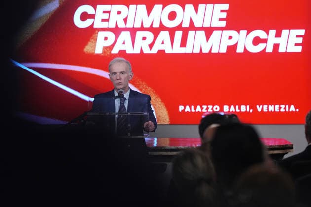 Giuseppe Fasiol during the presentation event of the Milano-Cortina 2026 Paralympic Ceremonies at Palazzo Baldi in Venice , north Italy - Thursday , January 15 , 2026. -  Copyright: xSpada LaPressex