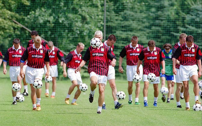 CFC Training 05.07.1999, Chemnitz, Sportforum, Fußball,Training der CFC Mannschaft, Sachsen BRD *** CFC training 05 07 1999, Chemnitz, Sportforum, soccer, training of the CFC team, Saxony BRD
