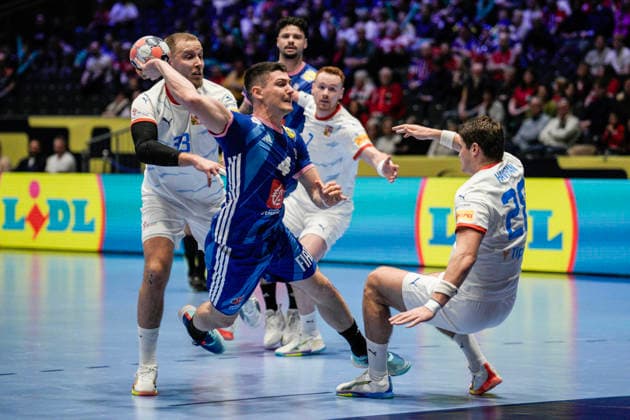 European Handball Championship, France Czech Republic Baerum 20260115 France s Aymeric Minne during the European Championship handball match between France and the Czech Republic in Unity arena Photo Stian Lysberg Solum NTB Baerum Norway EDITORIAL USE ONLY RESTRICTED USE FOR BETTING COMPANIES  Copyright: xStianxLysbergxSolumx xNTBx