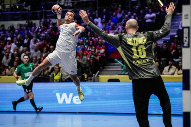 European Handball Championship, France Czech Republic Baerum 20260115 The Czech Republics Petr Å irokÃ½ during the EC handball match between France and the Czech Republic in the Unity arena Photo Stian Lysberg Solum NTB Baerum Norway EDITORIAL USE ONLY RESTRICTED USE FOR BETTING COMPANIES  Copyright: xStianxLysbergxSolumx xNTBx