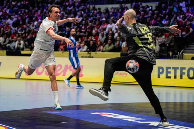 European Handball Championship, France Czech Republic Baerum 20260115 Czech Jan Baumruk during the European Championship handball match between France and the Czech Republic in Unity arena Photo Stian Lysberg Solum NTB Baerum Norway EDITORIAL USE ONLY RESTRICTED USE FOR BETTING COMPANIES  Copyright: xStianxLysbergxSolumx xNTBx