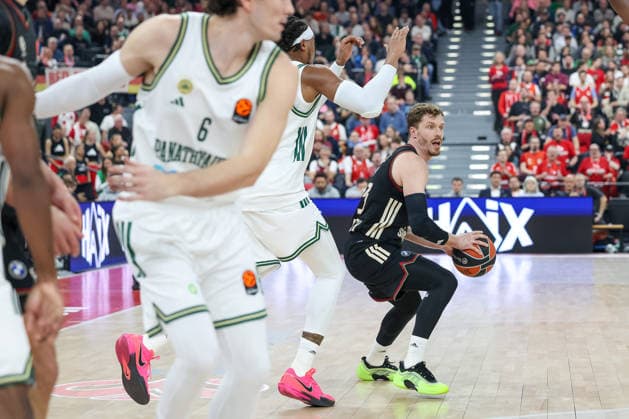 Andreas Obst (FC Bayern Basketball, 13), GER, FC Bayern Basketball vs. Panathinaikos AKTOR Athen, Basketball, Euroleague, 22. Spieltag, Saison 2025 2026, 15.01.2026, GER, FC Bayern Basketball vs. Panathinaikos AKTOR Athen, Basketball, Euroleague, 22. Spieltag, Saison 2025 2026, 15.01.2026 Muenchen Copyright: xEibner-Pressefoto JennixMaulx EP_JML
