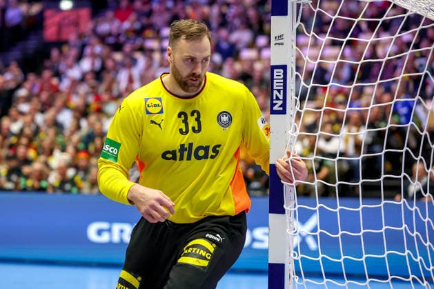 15.01.2026, Handball, Men s EHF EURO 2026, Deutschland - Östereich, Jyske Bank Boxen in Herning, Dänemark, Preliminary Round: Andreas Wolff (Germany 33) Dänemark