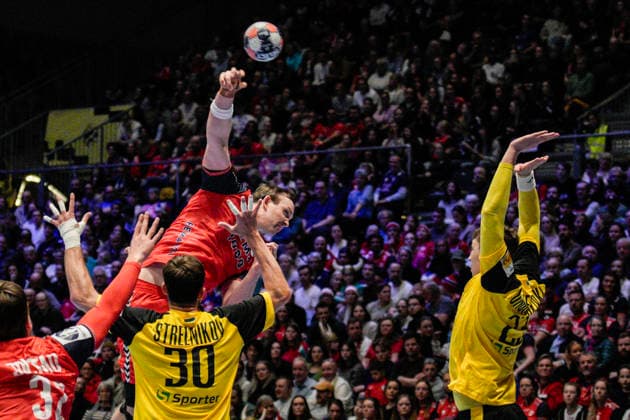 European Handball Championship, Norway Ukraine Baerum 20260115 The European Championship match in handball between Norway and Ukraine in Unity arena Photo Stian Lysberg Solum NTB Baerum Norway EDITORIAL USE ONLY RESTRICTED USE FOR BETTING COMPANIES  Copyright: xStianxLysbergxSolumx xNTBx