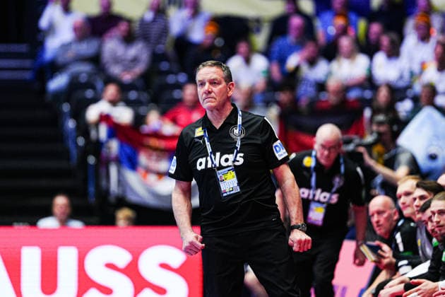 Alfred Gislason (Deutschland, Trainer DEN, Deutschland vs. Oesterreich, Handball, EHF Europameisterschaft 2026, Gruppe A, Spieltag 1, 15.01.2026 DEN, Deutschland vs. Oesterreich, Handball, EHF Europameisterschaft 2026, Gruppe A, Spieltag 1, 15.01.2026 Herning Copyright: xEibner-Pressefoto MarcelxvonxFehrnx EP_MFN
