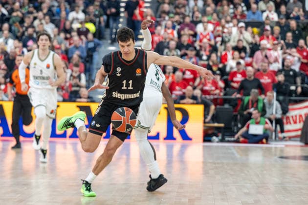 Vladimir Lucic 11 (FC Bayern Basketball), FC Bayern Basketball vs. Panathinaikos Aktor Athen, EuroLeague 22. Spieltag, 15.01.2026 Muenchen Bayern Deutschland