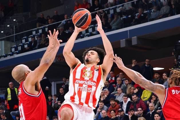 BASKET - Euroleague - EA7 Emporio Armani Milano vs Crvena Zvezda Meridianbet Belgrade Jordan Nwora (Crvena Zvezda Meridianbet Belgrade) during EA7 Emporio Armani Milano vs Crvena Zvezda Meridianbet Belgrade, Basketball Euroleague match in Assago (MI), Italy, January 15 2026 Assago (MI) Italy  Copyright: xIPAxSport ABACAx