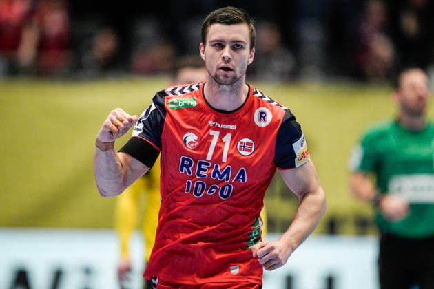 European Handball Championship, Norway Ukraine Baerum 20260115 Norway s Alexandre Blonz during the European Championship handball match between Norway and Ukraine in Unity arena Photo Stian Lysberg Solum NTB Baerum Norway EDITORIAL USE ONLY RESTRICTED USE FOR BETTING COMPANIES  Copyright: xStianxLysbergxSolumx xNTBx