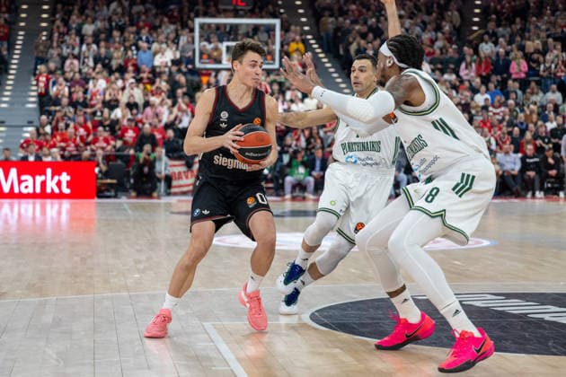 Neno Dimitrijevic 0 (FC Bayern Basketball), FC Bayern Basketball vs. Panathinaikos Aktor Athen, EuroLeague 22. Spieltag, 15.01.2026 Muenchen Bayern Deutschland