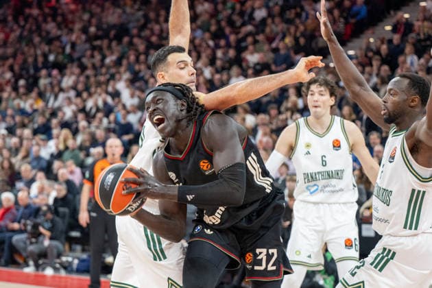 Wenyen Gabriel 32 (FC Bayern Basketball), FC Bayern Basketball vs. Panathinaikos Aktor Athen, EuroLeague 22. Spieltag, 15.01.2026 Muenchen Bayern Deutschland