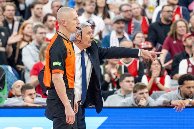 Chefcoach Svetislav Persic (FC Bayern Basketball), FC Bayern Basketball vs. Panathinaikos Aktor Athen, EuroLeague 22. Spieltag, 15.01.2026 Muenchen Bayern Deutschland