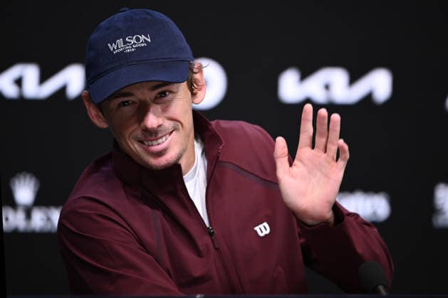 TENNIS AUSTRALIAN OPEN, Alex de Minaur of Australia during a press conference, PK, Pressekonferenz ahead of the Australian Open tennis tournament at Melbourne Park in Melbourne, Friday, January 16, 2026. ( NO ARCHIVING, EDITORIAL USE ONLY MELBOURNE VICTORIA AUSTRALIA  Copyright: xJOELxCARRETTx 20260116191314662028