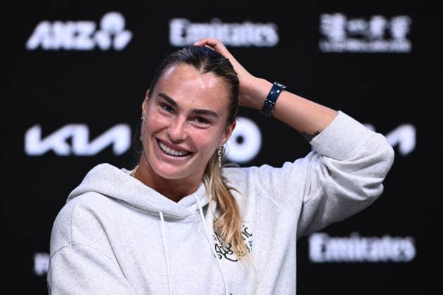 TENNIS AUSTRALIAN OPEN, Aryna Sabalenka of Belarus during a press conference, PK, Pressekonferenz ahead of the Australian Open tennis tournament at Melbourne Park in Melbourne, Friday, January 16, 2026. ( NO ARCHIVING, EDITORIAL USE ONLY MELBOURNE VICTORIA AUSTRALIA  Copyright: xJOELxCARRETTx 20260116156319040791