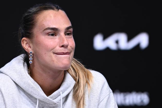 TENNIS AUSTRALIAN OPEN, Aryna Sabalenka of Belarus during a press conference, PK, Pressekonferenz ahead of the Australian Open tennis tournament at Melbourne Park in Melbourne, Friday, January 16, 2026. ( NO ARCHIVING, EDITORIAL USE ONLY MELBOURNE VICTORIA AUSTRALIA  Copyright: xJOELxCARRETTx 20260116175694095042