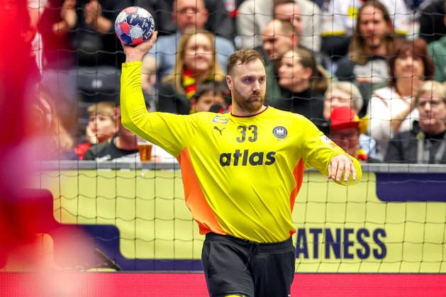 15.01.2026, Handball, Men s EHF EURO 2026, Deutschland - Österreich, Jyske Bank Boxen in Herning, Dänemark, Preliminary Round: Andreas Wolff (Germany 33) Dänemark