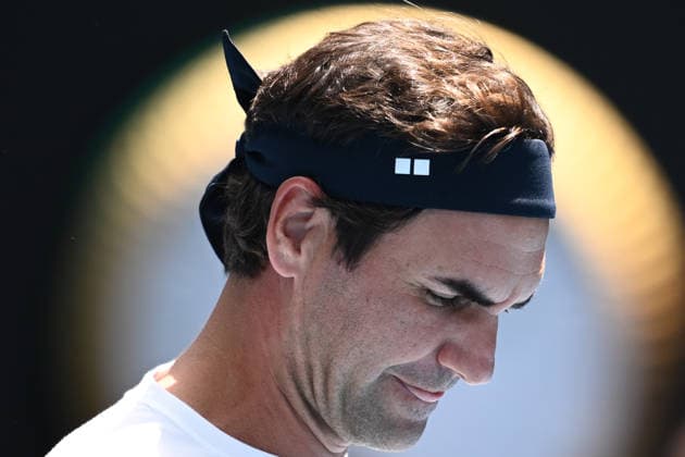 TENNIS AUSTRALIAN OPEN, Former Australian Open champion Roger Federer during a practice session with Casper Ruud of Norway ahead of the Australian Open tennis tournament at Melbourne Park in Melbourne, Friday, January 16, 2026. ( NO ARCHIVING, EDITORIAL USE ONLY MELBOURNE VICTORIA AUSTRALIA  Copyright: xJOELxCARRETTx 20260116191953737110