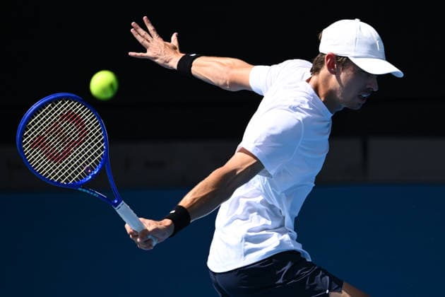 TENNIS AUSTRALIAN OPEN, Alex de Minaur of Australia during a practice session ahead of the Australian Open tennis tournament at Melbourne Park in Melbourne, Friday, January 16, 2026. ( NO ARCHIVING, EDITORIAL USE ONLY MELBOURNE VICTORIA AUSTRALIA  Copyright: xJOELxCARRETTx 20260116144711576215