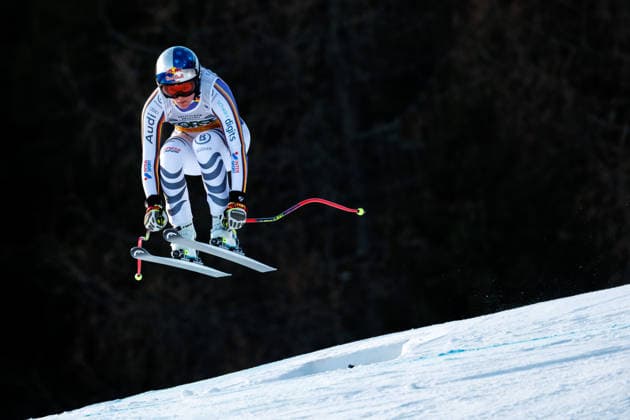 ALPINE SKIING - FIS WC Tarvisio TARVISIO,ITALY,16.JAN.26 - ALPINE SKIING - FIS World Cup, downhill, training, ladies. Image shows Emma Aicher (GER).  GEPAxpictures xMaticxKlansek