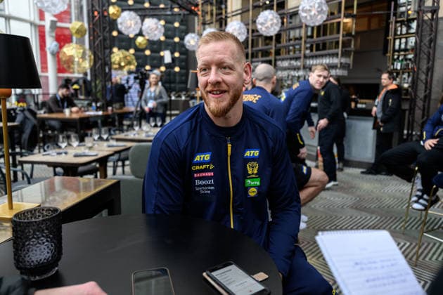 260116 Jim Gottfridsson during a press event with Sweden on January 16, 2026 in Malmö. Photo: Mathilda Schuler BILDBYRAN kod MA MA0918 handball handboll handball handbolls-em 2026 pressträff event meeting sverige sweden ehf european handball championship bbeng 2026 European Handball Championship Copyright: MATHILDAxSCHULER BB260116MA004
