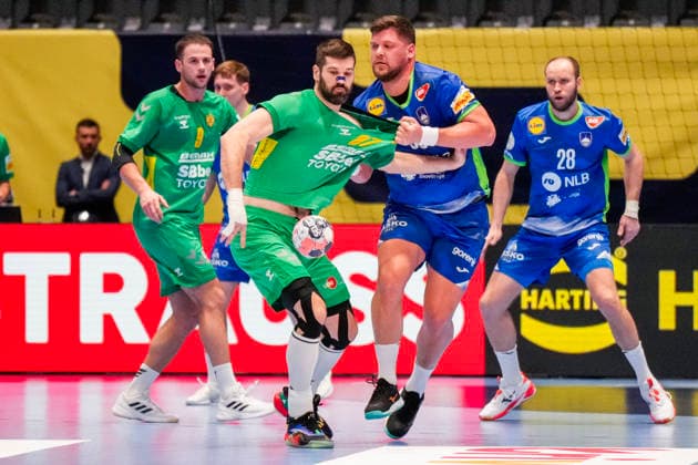 European Handball Championship, Slovenia Montenegro Baerum 20260116 The European Championship match in handball between Slovenia and Montenegro in Unity arena Photo Cornelius Poppe NTB Baerum Norway EDITORIAL USE ONLY RESTRICTED USE FOR BETTING COMPANIES  Copyright: xCorneliusxPoppex xNTBx