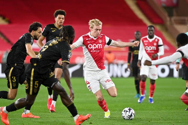 AS Monaco FC v FC Lorient - Ligue 1 McDonald s 2025 2026 14 Mika BIERETH (asm) during the Ligue 1 McDonald s match between Monaco and Lorient at Stade Louis II on January 16, 2026 in Monaco, Monaco. Monaco Monaco  Copyright: xFEPx 776443694