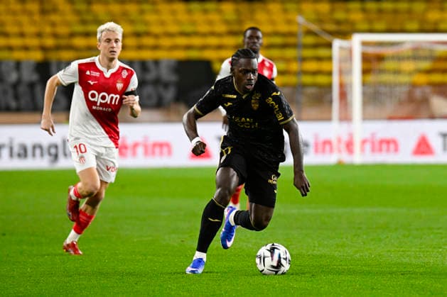 FOOTBALL : AS Monaco VS FC Lorient - Ligue 1 McDonald s - 16 01 2026 Jean-Victor Makengo (FC Lorient) - Ligue 1 McDonald™s match between AS Monaco and FC Lorient on January 16, 2026 at the Louis II Stadium in Monaco. MonacoMonaco  Copyright: xWilliamxCannarellax
