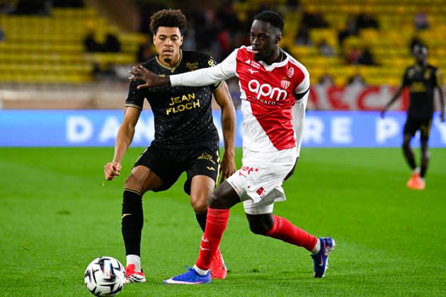 FOOTBALL : AS Monaco VS FC Lorient - Ligue 1 McDonald s - 16 01 2026 Noah Cadiou (FC Lorient) Jordan Teze (ASM) - Ligue 1 McDonald™s match between AS Monaco and FC Lorient on January 16, 2026 at the Louis II Stadium in Monaco. MonacoMonaco  Copyright: xWilliamxCannarellax