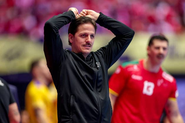 16.01.2026, Handball, Men s EHF EURO 2026, Portugal - Rumänien, Jyske Bank Boxen in Herning, Dänemark, Preliminary Round: Antonio Antunes Baeta Rodrigues Areia (Portugal 25) Dänemark