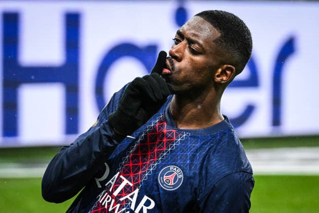 January 16, 2026, Lamorlaye, France, France: Ousmane DEMBELE of PSG celebrates his goal during the Ligue 1 match between Paris Saint-Germain (PSG) and Lille OSC (LOSC) at Parc des Princes Stadium on January 16, 2026 in Paris, France. Lamorlaye France - ZUMAm308 20260116_zsp_m308_010 Copyright: xMatthieuxMirvillex