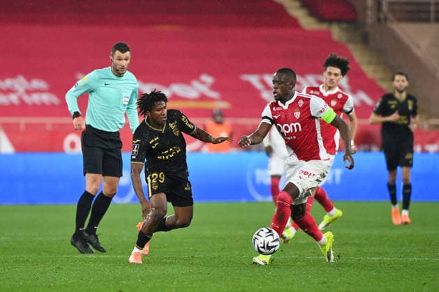AS Monaco FC v FC Lorient - Ligue 1 McDonald s 2025 2026 06 Denis ZAKARIA (asm) - 29 Karim DERMANE (fcl) during the Ligue 1 McDonald s match between Monaco and Lorient at Stade Louis II on January 16, 2026 in Monaco, Monaco. Monaco Monaco  Copyright: xFEPx 776443694