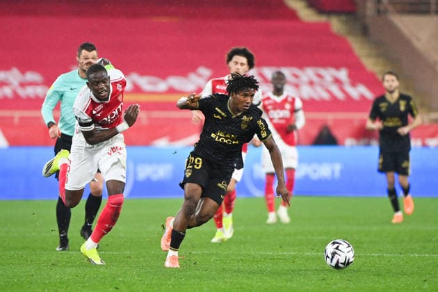 AS Monaco FC v FC Lorient - Ligue 1 McDonald s 2025 2026 29 Karim DERMANE (fcl) during the Ligue 1 McDonald s match between Monaco and Lorient at Stade Louis II on January 16, 2026 in Monaco, Monaco. Monaco Monaco  Copyright: xFEPx 776443694
