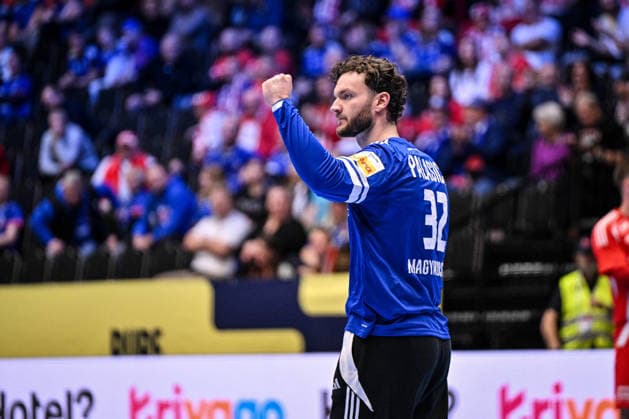 ALTRO - Pallamano - Men s EHF Euro 2026 - Iceland vs Italy Kristof Palasics of Hungary during Men s EHF Euro 2026 - Iceland vs Italy, Handball match in Kristianstad, Sweden, January 16 2026 Kristianstad Sweden  Copyright: xIPAxSport ABACAx