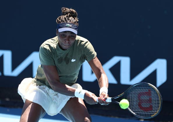 January 17, 2026, Melbourne, Victoria, Australia: VENUS WILLIAMS of USA during the practise session before Australian Open, Melbourne, Australia. Melbourne Australia - ZUMAc278 20260117_zsp_c278_008 Copyright: xMarcinxCholewinskix