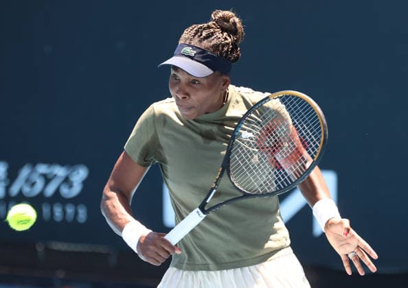 January 17, 2026, Melbourne, Victoria, Australia: VENUS WILLIAMS of USA during the practise session before Australian Open, Melbourne, Australia. Melbourne Australia - ZUMAc278 20260117_zsp_c278_011 Copyright: xMarcinxCholewinskix