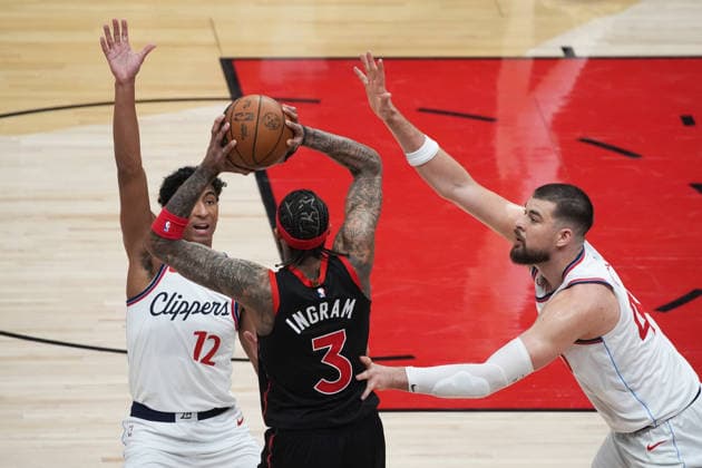 Los Angeles Clippers vs Toronto Raptors - NBA, Basketball Herren, USA TORONTO, CANADA - JANUARY 16 : Brandon Ingram (3) of Toronto Raptors in during the NBA basketball game between Los Angeles Clippers and Toronto Raptors at the Scotiabank Arena on January 16, 2026 in Toronto, Ontario, Canada. Mert Alper Dervis Anadolu Toronto Canada. Editorial use only. Please get in touch for any other usage.  Copyright: x2026xAnadoluxMertxAlperxDervisx