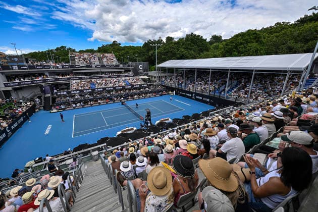 General view of fans, crowd and supporters watching the Men s singles final match of the ASB Classic Men™s ATP, Tennis Herren 250 tennis tournament at Manuka Doctor Arena, Auckland, New Zealand on Saturday 17 January 2026. Photo credit: Alan Lee Auckland New Zealand Copyright: xAlanxLeex xx