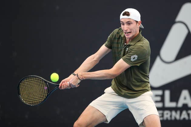TENNIS ADELAIDE INTERNATIONAL, Ugo Humbert of France in his match against TomaÅ¡ MachaÄ of Czechia during the Men™s singles Final, Adelaide International at Memorial Drive Tennis Club in in Adelaide, Saturday, January 17, 2026. ( NO ARCHIVING, EDITORIAL USE ONLY ADELAIDE SOUTH AUSTRALIA AUSTRALIA  Copyright: xMATTxTURNERx 20260117149719608024