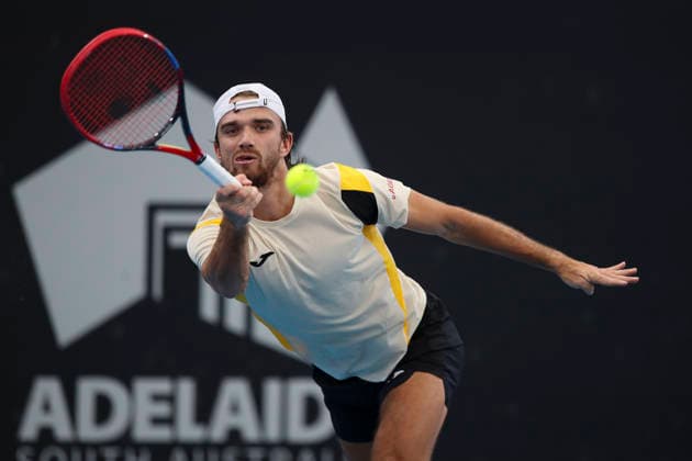 TENNIS ADELAIDE INTERNATIONAL, TomaÅ¡ MachaÄ of Czechia in his match against Ugo Humbert of France during the Men™s singles Final, Adelaide International at Memorial Drive Tennis Club in in Adelaide, Saturday, January 17, 2026. ( NO ARCHIVING, EDITORIAL USE ONLY ADELAIDE SOUTH AUSTRALIA AUSTRALIA  Copyright: xMATTxTURNERx 20260117149842433930