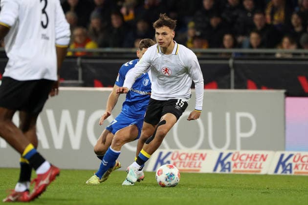 Braunschweig vs. Magdeburg, 2. BL Braunschweig, 16.01.2026, Fußball, Herren, 2. BL, Saison 2025 2026, Eintracht Braunschweig vs. 1. FC Magdeburg: Max Marie (Eintracht Braunschweig), (DFL DFB REGULATIONS PROHIBIT ANY USE OF PHOTOGRAPHS as IMAGE SEQUENCES and or QUASI-VIDEO) Stadion an der Hamburger Straße Niedersachsen Deutschland