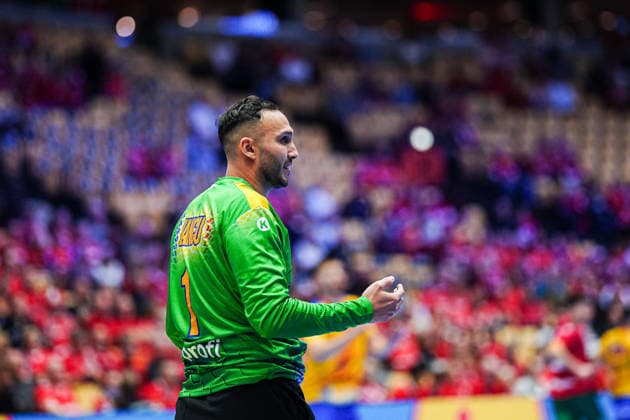 Ionut Iancu (Rumaenien, 01) DEN, Portugal vs. Rumaenien, Handball, EHF Europameisterschaft 2026, Gruppe B, Spieltag 1, 16.01.2026 DEN, Portugal vs. Rumaenien, Handball, EHF Europameisterschaft 2026, Gruppe B, Spieltag 1, 16.01.2026 Herning Copyright: xEibner-Pressefoto MarcelxvonxFehrnx EP_MFN