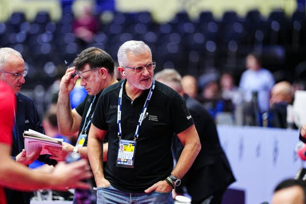 Paulo Pereira (Portugal, Trainer) DEN, Portugal vs. Rumaenien, Handball, EHF Europameisterschaft 2026, Gruppe B, Spieltag 1, 16.01.2026 DEN, Portugal vs. Rumaenien, Handball, EHF Europameisterschaft 2026, Gruppe B, Spieltag 1, 16.01.2026 Herning Copyright: xEibner-Pressefoto MarcelxvonxFehrnx EP_MFN