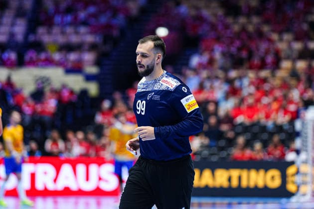 Diogo Valerio (Portugal, 99) DEN, Portugal vs. Rumaenien, Handball, EHF Europameisterschaft 2026, Gruppe B, Spieltag 1, 16.01.2026 DEN, Portugal vs. Rumaenien, Handball, EHF Europameisterschaft 2026, Gruppe B, Spieltag 1, 16.01.2026 Herning Copyright: xEibner-Pressefoto MarcelxvonxFehrnx EP_MFN
