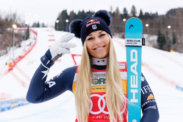 ALPINE SKIING - FIS WC Tarvisio TARVISIO,ITALY,17.JAN.26 - ALPINE SKIING - FIS World Cup, downhill, ladies. Image shows the rejoicing of Lindsey Vonn (USA).  GEPAxpictures xMaticxKlansek