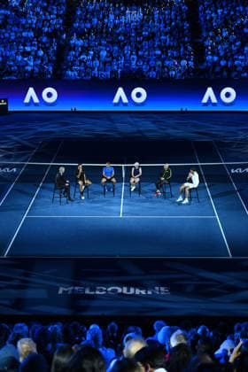 Opening Night at the 2026 Australian Open - Melbourne Ambiance during the Opening Night at the 2026 Australian Open at Melbourne Park in Melbourne, AUSTRALIA, on January 17, 2026. Photo by Corinne Dubreuil ABACAPRESS.COM Melbourne Australia  Copyright: xDubreuilxCorinne ABACAx