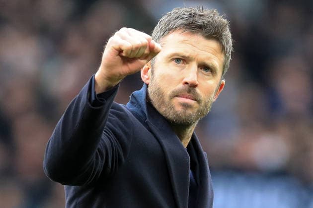 17th January 2026; Old Trafford, Manchester, England; Premier League Football, Manchester United, ManU versus Manchester City; Manchester United manager Michael Carrick celebrates at full time  DavidxBlunsden