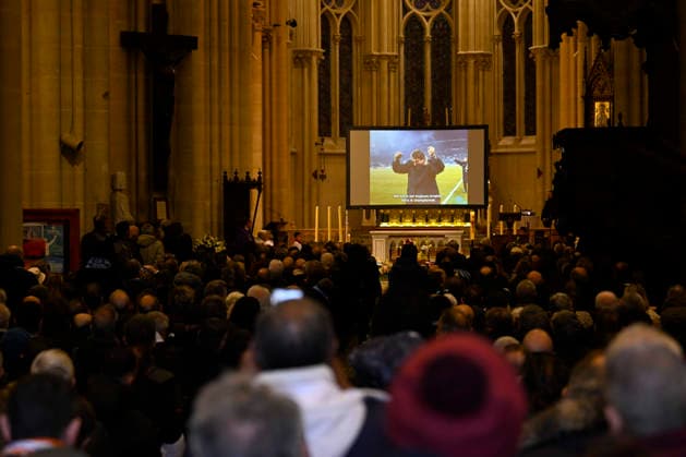 NEWS : Funeral Roland Courbis - 17 01 2026 - Marseille Funeral of Roland Courbis in Marseille, January 17, 2026. MarseilleFrance  Copyright: xWilliamxCannarellax