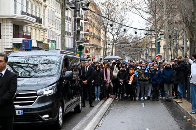 NEWS : Funeral Roland Courbis - 17 01 2026 - Marseille Funeral of Roland Courbis in Marseille, January 17, 2026. MarseilleFrance  Copyright: xWilliamxCannarellax